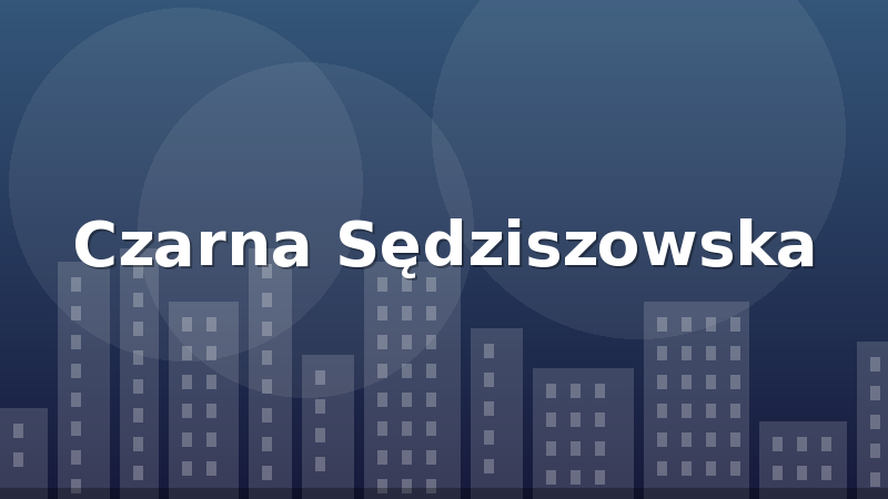 Czarna Sędziszowska