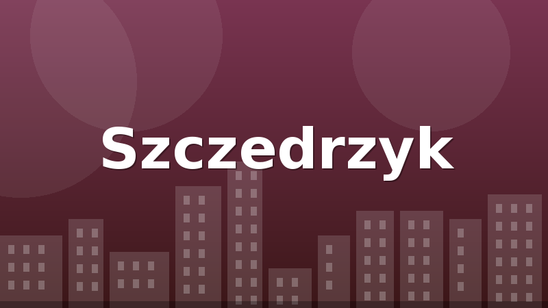 Szczedrzyk